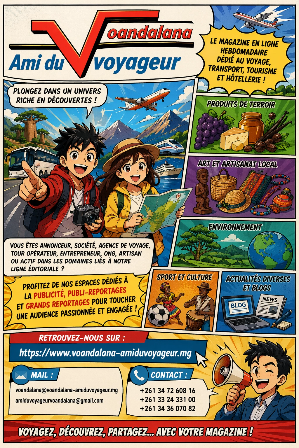 Voandalana, Ami du Voyageur – BD Magazine